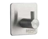 Крючок одинарный высокопрочный, самоклейка, из нержавеющей стали BRIMIX 535